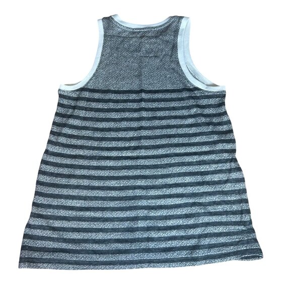 T Alexander Wang Striped Silk Blend Tank Top Women's Size XS in Gray & White EUC - Picture 4 of 4